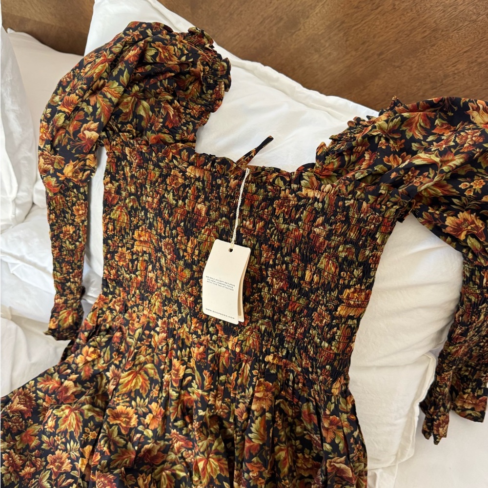 Dôen Bijou Dress in Noir Rêve Des Jardins HOLD